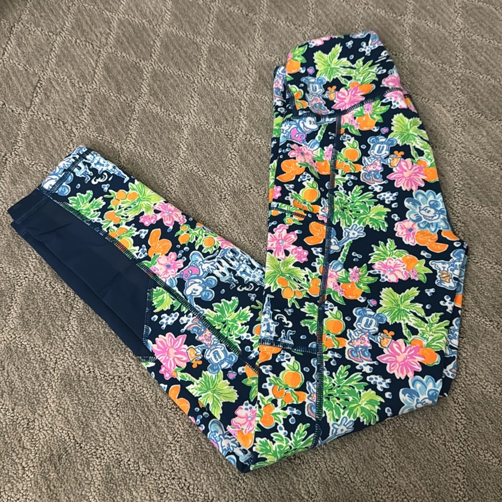 Lilly Pulitzer Floral Disney Leggings xxs